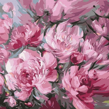 Изображение Norimpex Malowanie po numerach - Bujny bukiet 40x40cm