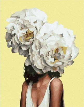 Изображение Norimpex Malowanie po numerach - Kobieta w piwonii 40x50cm