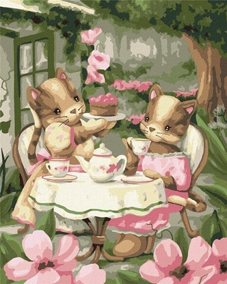 Picture of Norimpex Malowanie po numerach - Picie herbaty.. 40x50cm