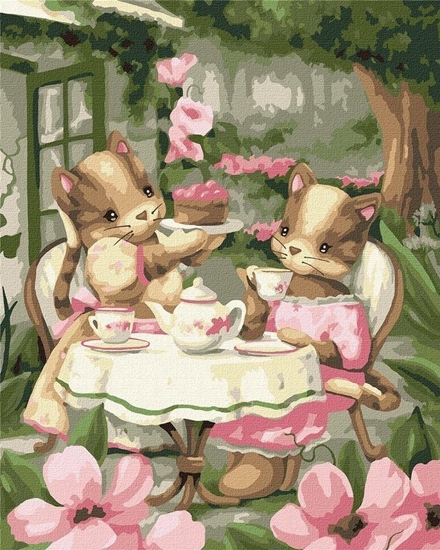 Picture of Norimpex Malowanie po numerach - Picie herbaty.. 40x50cm