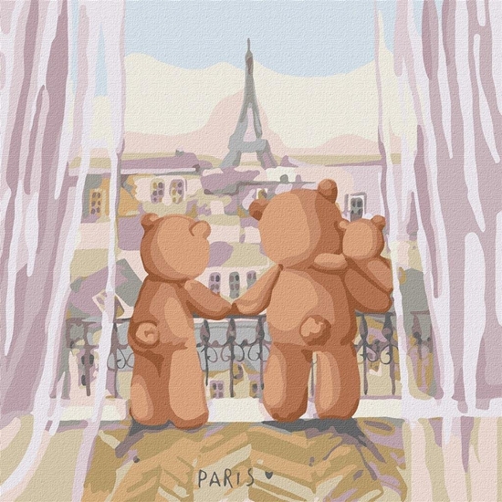 Picture of Norimpex Malowanie po numerach - Podró rodzinna 30x30cm