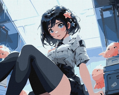 Attēls no Norimpex Malowanie po numerach - Wiosenny kwiat 30x40cm