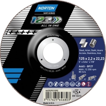 Picture of Norton Clipper TARCZA FLEX 42 115x2,2x22,2 A 46 S 1-2-3 NORTON - 66252829704