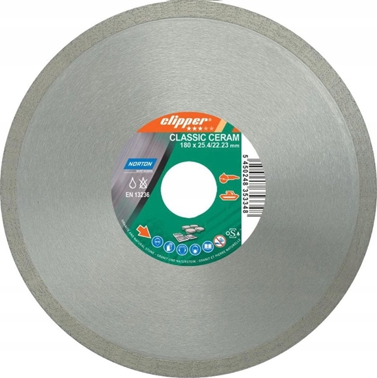 Picture of Norton Diamond cutting disc 180x25.4/22.23mm Norton Classic Ceramic