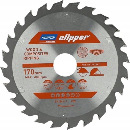 Picture of Norton NORTON PIA TARCZOWA 170mm x 30mm x 48z DREWNO I KOMPOZYTY ATB (2,6 / 1,6)