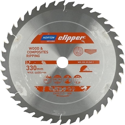 Picture of Norton NORTON PIA TARCZOWA 330mm x 30mm x 40z DREWNO I KOMPOZYTY ATB (3,2 / 2,2)