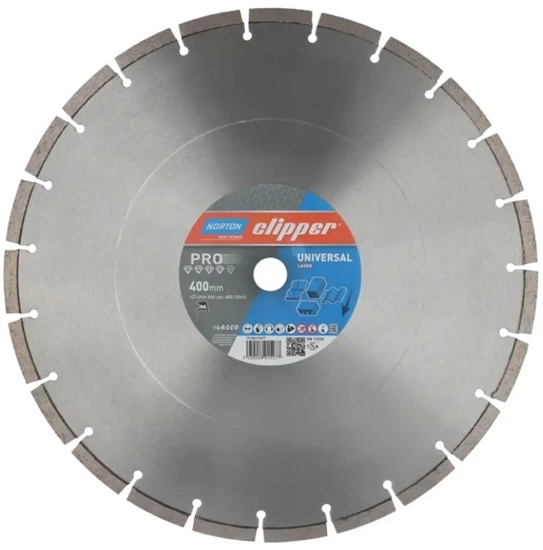 Picture of NORTON TARCZA D.UNIVERSAL 400mm CLIPPER PRO UNIVERSAL LASER
