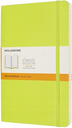 Picture of Notes MOLESKINE Classic L (13x21cm), w linie, mikka oprawa, 192 strony, lemon green