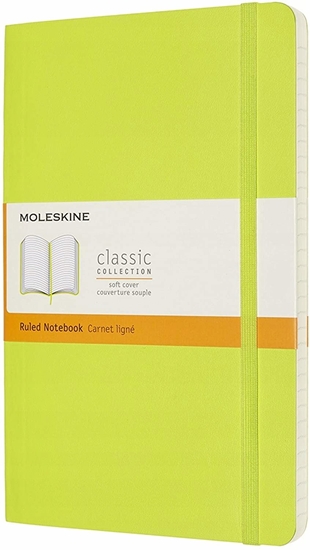Изображение Notes MOLESKINE Classic L (13x21cm), w linie, mikka oprawa, 192 strony, lemon green