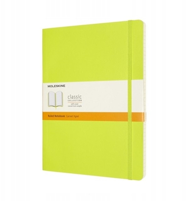 Picture of Notes MOLESKINE Classic XL (19x25cm), w linie, mikka oprawa, 192 strony, lemon green