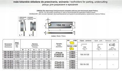 Picture of NOZ TOK SKL.150.19 25-4