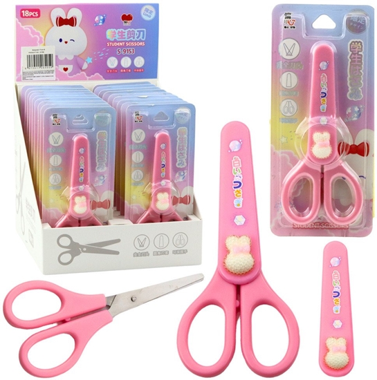 Picture of Noyczki Szkolne Z Osonk Ozdobny Biay Zajczek 14cm LEAN