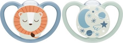 Attēls no NUK NUK 10177212 smoczek Klasyczny smoczek dziecicy Ortodontyczne Silikon Niebieski, Mitowy