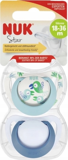 Изображение NUK NUK SMOCZEK USP 2EL 18-36 BIRD STAR 10177178 1/6