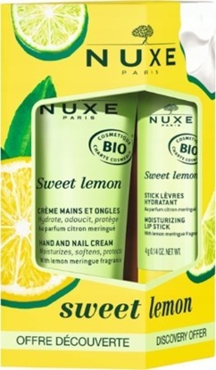 Picture of Nuxe Zestaw Sweet Lemon Krem do rk i paznokci, 30ml + Pomadka do ust, 4g