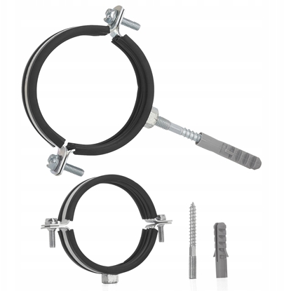 Attēls no Obejma metalowa z gum do rur 2" 60-64mm (200)