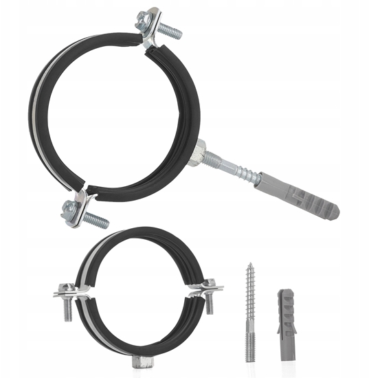 Picture of Obejma metalowa z gum do rur 2" 60-64mm (200)