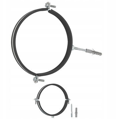 Attēls no Obejma metalowa z gum do rur 6" 159-166mm (50)