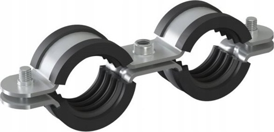 Picture of Obejma podwójna UDG z okadzin 3/8 (15-18mm) BK M8 ocynk