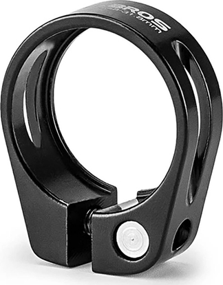 Picture of Obejma rowerowa zacisk do sztycy 27.2 i 28.6 mm pod siodeko na rub - czarna ROCKBROS