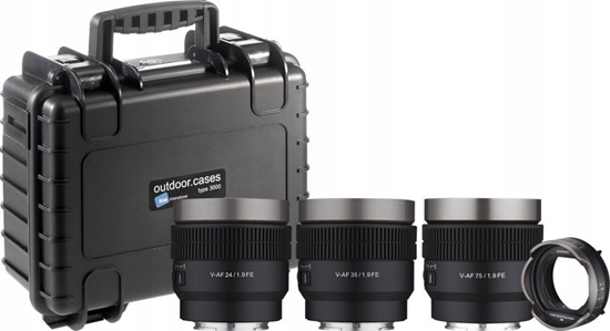 Picture of Obiektyw Samyang Samyang V-AF lens Kit with MF Adapter and Hardcase