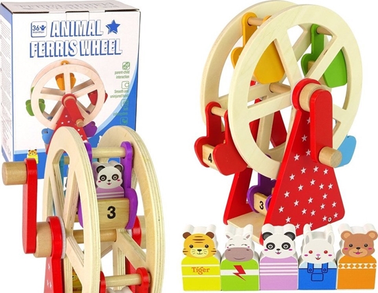 Изображение Obrotowy Drewniany Diabelski Myn Figurki LEAN Toys