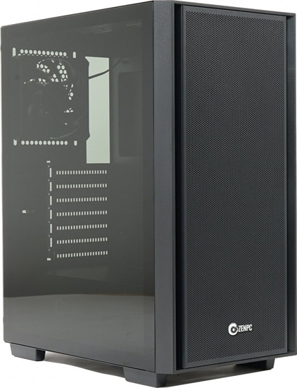 Picture of Obudowa do komputera ZENPC Flow TG Black 4x Fander P12 PWM PST