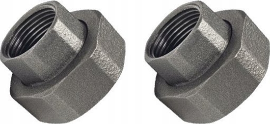 Picture of Odlewnia Zawiercie DWUZ.FIG 615 1 1/4x2 CZARNA RUB 1 1/4" - 5907791618283