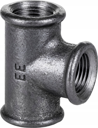 Attēls no Odlewnia Zawiercie TRÓJNIK FIG.25 1 1/4x1 1/2x1 1/4" CZARNY - 5907791605443