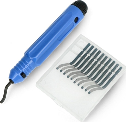 Attēls no OEM Nó do obróbki wydruków 3D - gratownik z 10 zapasowymi ostrzami}