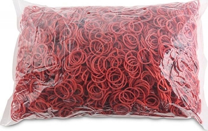 Picture of Office Products Gumki Recepturki Office Products, rednica 20Mm, 1,5X1,5Mm, 60% Kauczuku, 1000G, Zgrzewka, Czerwone