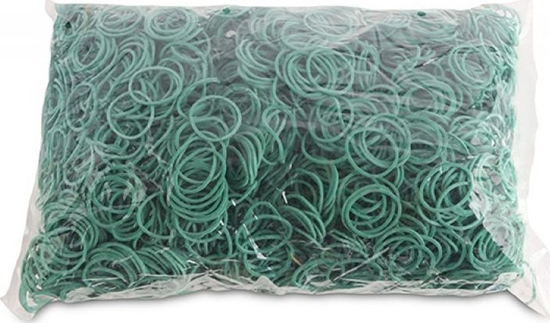 Изображение Office Products Gumki Recepturki Office Products, rednica 25Mm, 1,5X1,5Mm, 60% Kauczuku, 1000G, Zgrzewka, Zielone