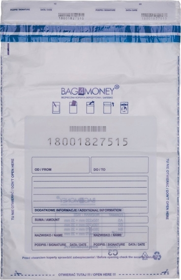 Изображение Office Products Koperta bezpieczna OFFICE PRODUCTS, C3, 330x470mm, 50szt., transparentna