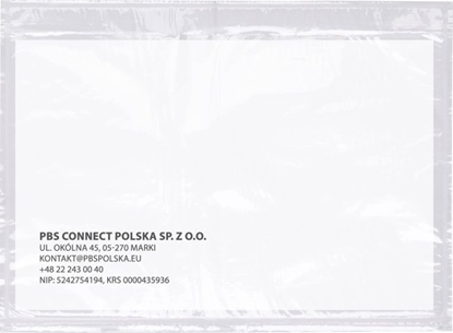 Picture of Office Products Koperta/przylga kurierska OFFICE PRODUCTS, C5, 500szt., transparentna