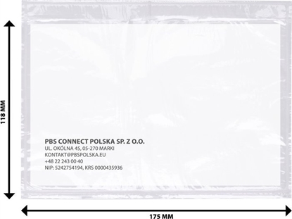 Picture of Office Products Koperta/przylga kurierska OFFICE PRODUCTS, C6, 500szt., transparentna