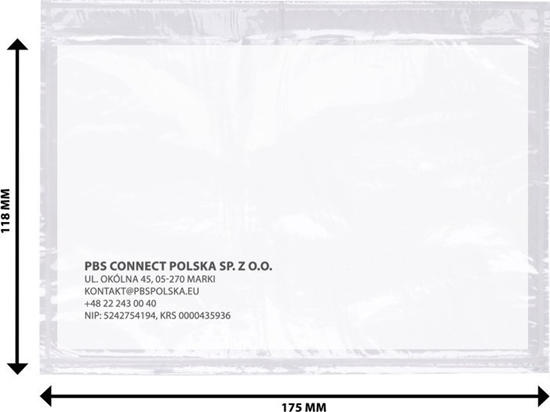 Picture of Office Products Koperta/przylga kurierska OFFICE PRODUCTS, C6, 500szt., transparentna