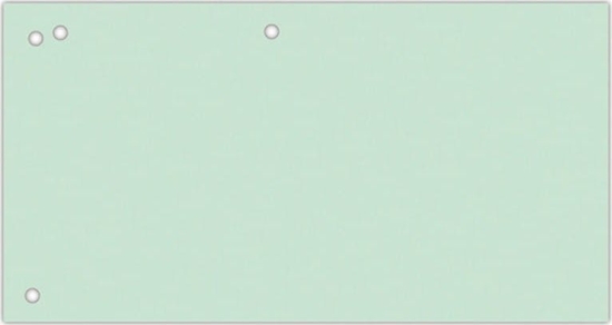 Изображение Office Products Przekadki OFFICE PRODUCTS, karton, 1/3 A4, 240x105mm, 100szt., zielone