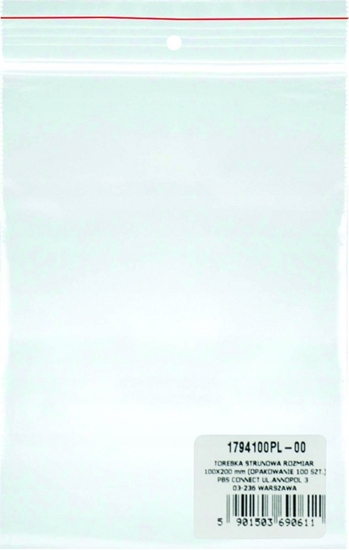 Picture of Office Products Torebka strunowa OFFICE PRODUCTS, LDPE, 100x200mm, 100szt., transparentna