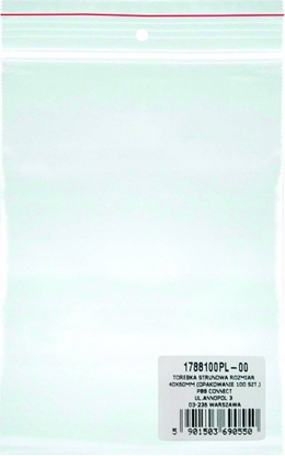 Picture of Office Products Torebka strunowa OFFICE PRODUCTS, LDPE, 110x130mm, 100szt., transparentna