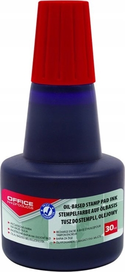 Picture of Office Products Tusz olejowy do piecztek metalowych OFFICE PRODUCTS, 30ml, czerwony