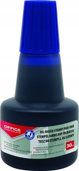 Picture of Office Products Tusz olejowy do piecztek metalowych OFFICE PRODUCTS, 30ml, niebieski