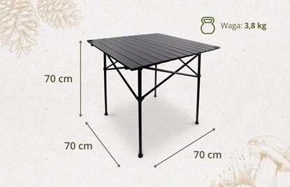 Attēls no Offlander OFFLANDER SKADANY ALUMINIOWY STÓ KEMPINGOWY 70 x 70 CM