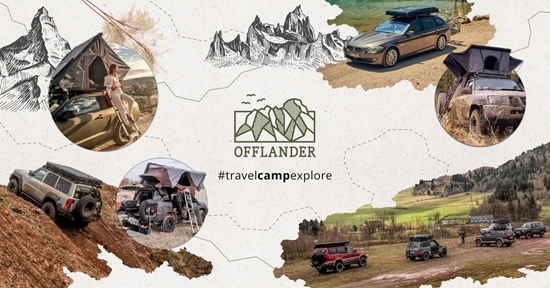 Picture of OFFLANDER PONCZO KEMPINGOWE OCIEPLANE WODOODPORNE ZIELONO-BRZOWE