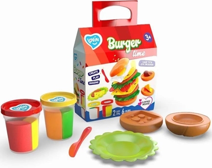 Attēls no Okto Zestaw kreatywny ciastolina Burger time