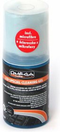 Picture of Omega Zestaw czyszczce pyn + ciereczka do ekranów LCD (40608)