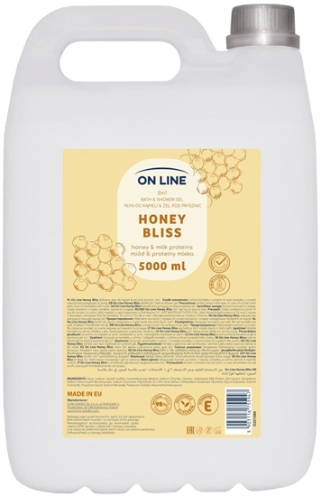 Picture of ON LINE 2w1 Pyn do kpieli&el pod prysznic Miód&Proteiny mleka 5000 ml