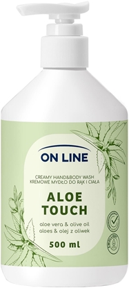 Picture of ON LINE Kremowe mydo do rk i ciaa Aloes&Olej z oliwek 500 ml