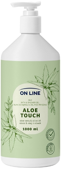 Picture of ON LINE Pyn do kpieli i el pod prysznic 2w1 Aloe Touch 1000 ml