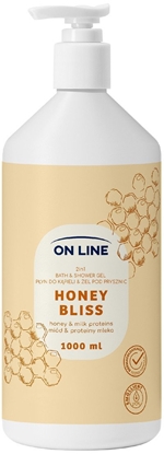 Attēls no ON LINE Pyn do kpieli i el pod prysznic 2w1 Honey Bliss 1000 ml
