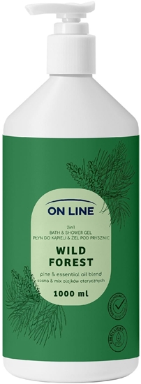 Picture of ON LINE Pyn do kpieli i el pod prysznic 2w1 Wild Forest 1000 ml